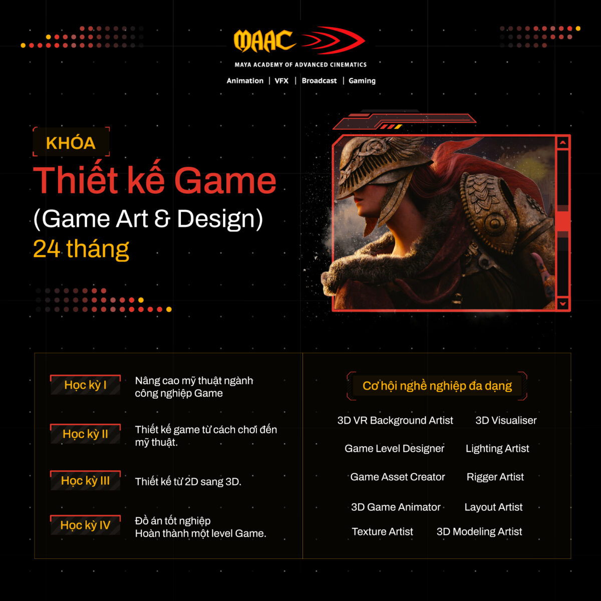 Chương trình học thiết kế Game tại MAAC 
