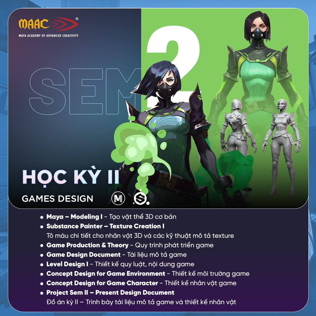 Chương trình học Game art và game design tại MAAC