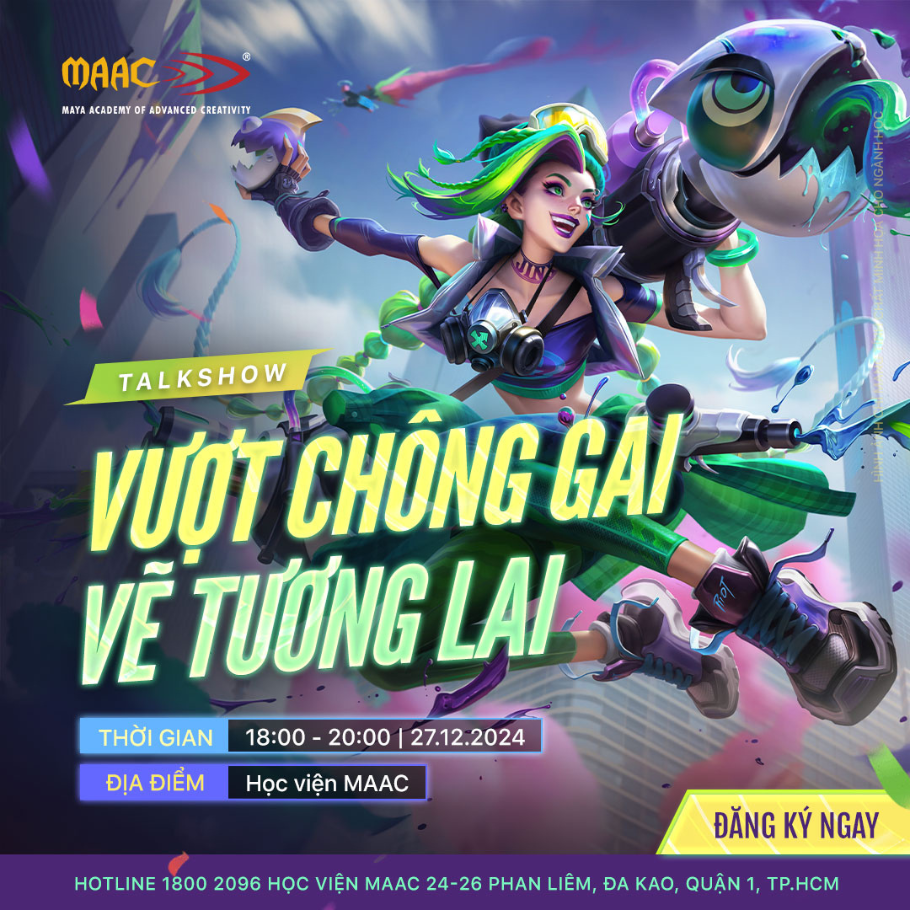 Thông tin talkshow Vượt chông gai vẽ tương lai học viện MAAC Thông tin talkshow Vượt chông gai vẽ tương lai học viện MAAC