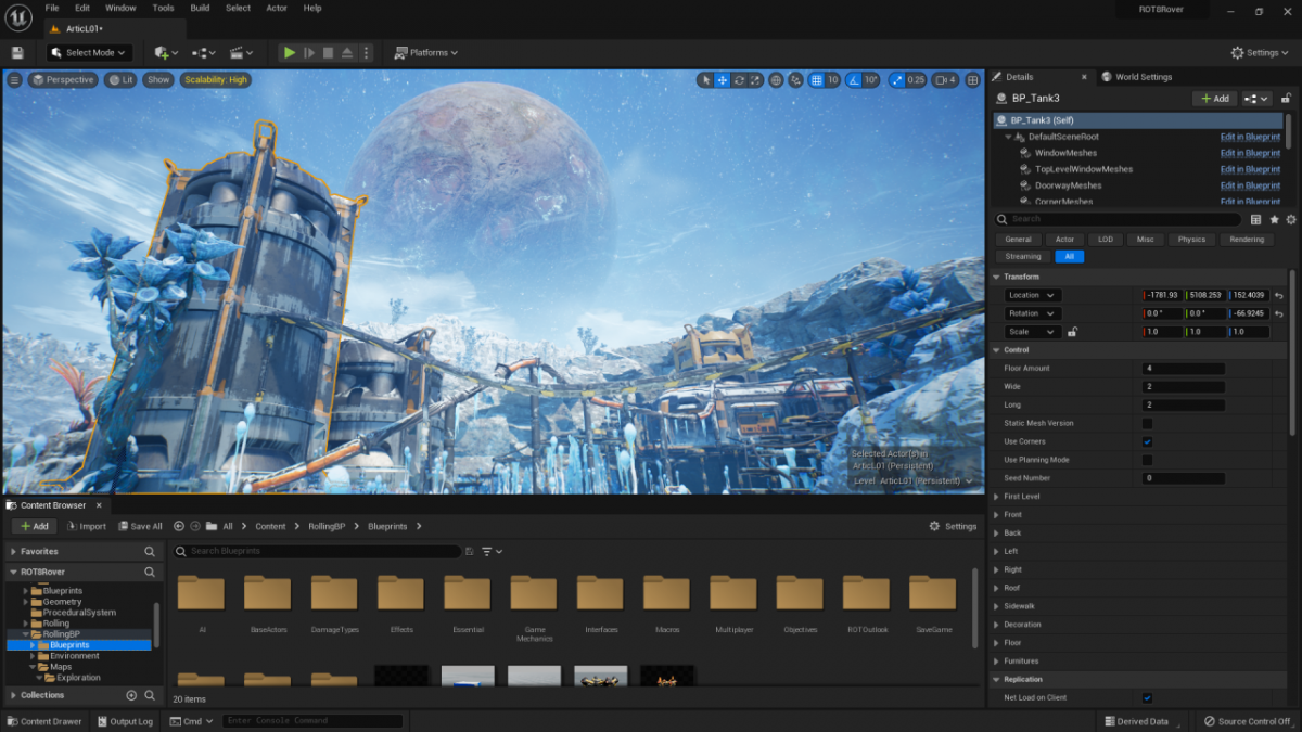 phần mềm làm game art design unreal engine