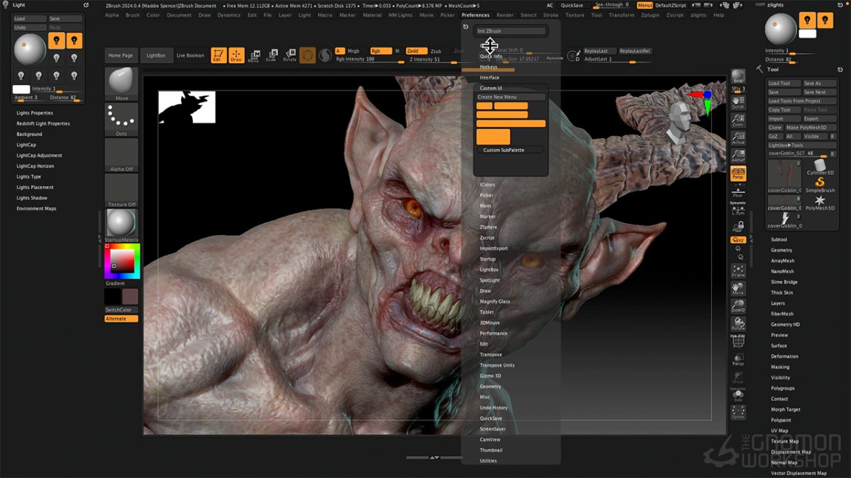 top phần mềm thiết kế game thịnh hành ZBrush